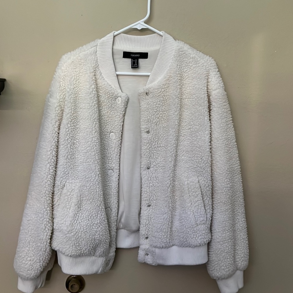 Faux Wool Jacket Forever 21